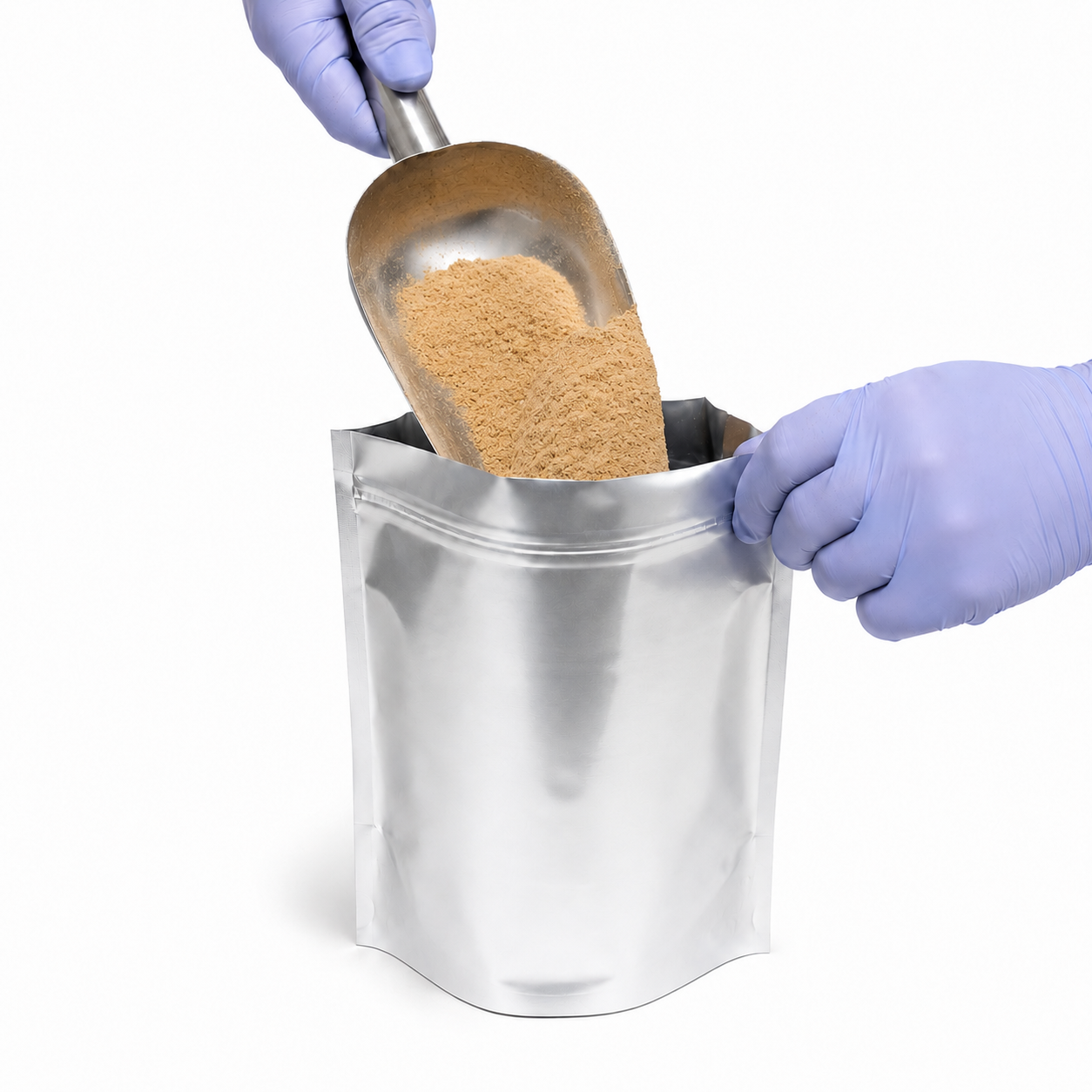 Polvere di grillo per pet food in sacchetto silver Nutrinsect